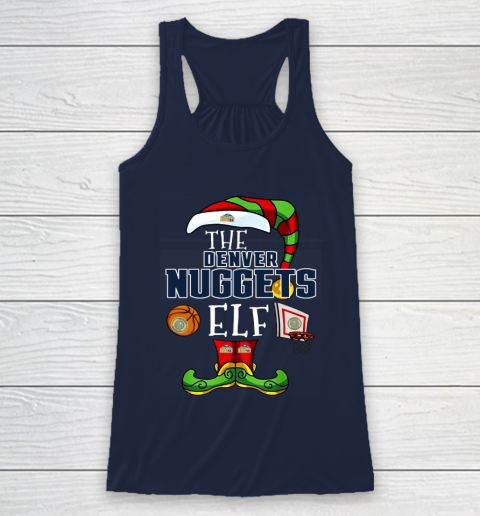 Denver Nuggets Christmas ELF Funny NBA Racerback Tank 8