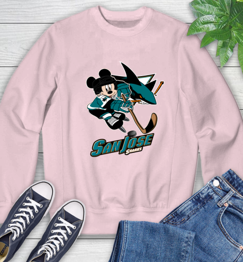 NHL San Jose Sharks Mickey Mouse Disney Hockey T Shirt Sweatshirt 9