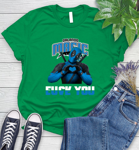 NBA Orlando Magic Deadpool Love You Fuck You Basketball Sports Women's T-Shirt 9