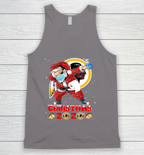 Washington Redskins Funny Santa Claus Dabbing Christmas 2020 NFL Tank Top 6