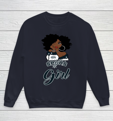 San Antonio Spurs Girl NBA Youth Sweatshirt 3