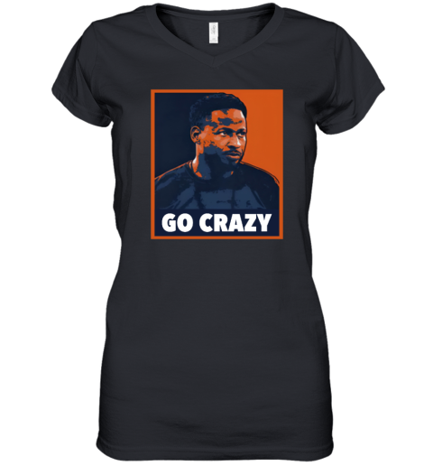 Auburn Barstool Go Crazy CW Women's V-Neck T-Shirt
