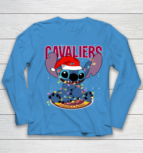 Cleveland Cavaliers NBA noel stitch Basketball Christmas Youth Long Sleeve 4