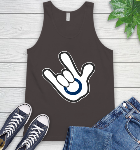 Indianapolis Colts NFL Football Mickey Rock Hand Disney Tank Top 7