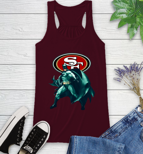 NFL Batman Football Sports San Francisco 49ers Racerback Tank 3