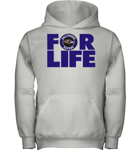 Baltimore Ravens For Life Youth Hoodie