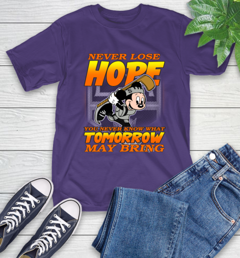Los Angeles Kings NHL Hockey ootball Mickey Disney Never Lose Hope (1) T-Shirt 5