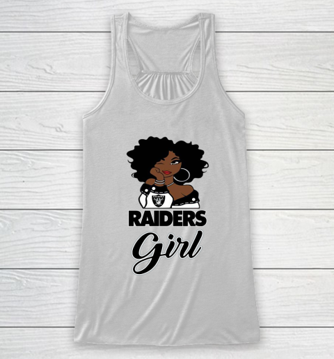 Oakland Raiders Girl NFL Racerback Tank - Image 3