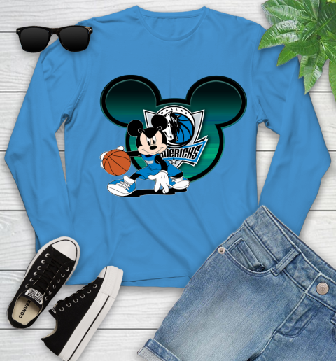 NBA Dallas Mavericks Mickey Mouse Disney Basketball Youth Long Sleeve 7