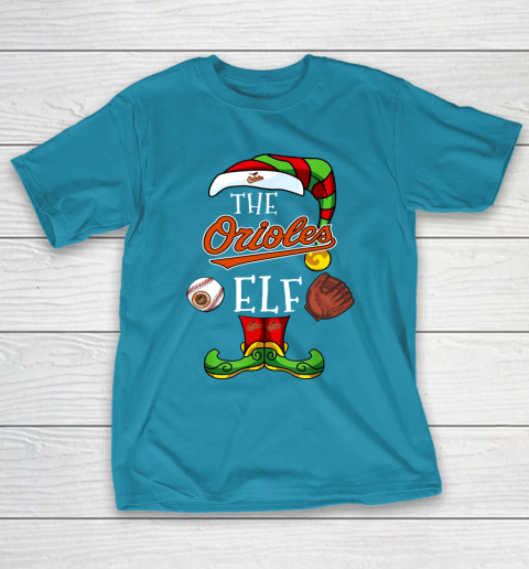 Baltimore Orioles Christmas ELF Funny MLB T-Shirt 7
