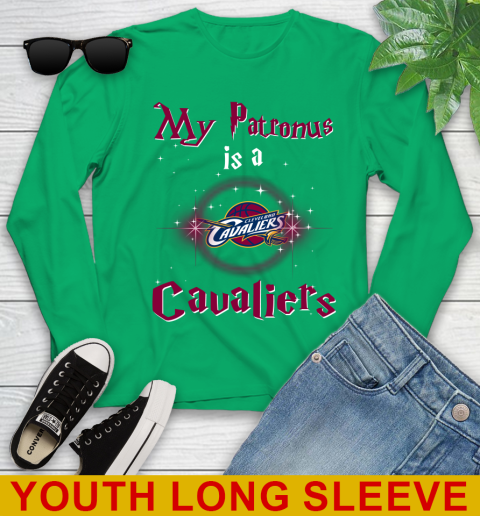 NBA Basketball Harry Potter My Patronus Is A Cleveland Cavaliers Youth Long Sleeve 7
