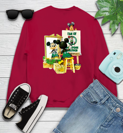 NBA Basketball Boston Celtics Mickey Drawing Shirt 32