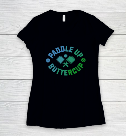 Paddle Up Buttercup Women's V-Neck T-Shirt