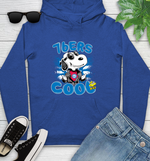 NBA Basketball Philadelphia 76ers Cool Snoopy Shirt Youth Hoodie 9