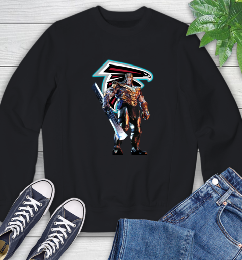 NFL Thanos Gauntlet Avengers Endgame Football Atlanta Falcons Sweatshirt 2