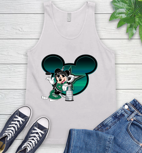 NHL Dallas Stars Stanley Cup Mickey Mouse Disney Hockey T Shirt Tank Top