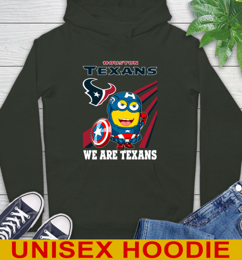 NFL Football Houston Texans Captain America Marvel Avengers Minion Shirt Hoodie 12