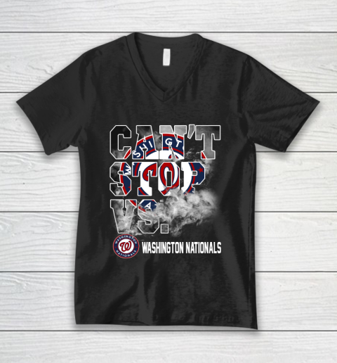 MLB Washington Nationals Baseball Can't Stop Vs Nationals V-Neck T-Shirt