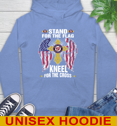 MLB Baseball Washington Nationals Stand For Flag Kneel For The Cross Shirt Hoodie - Image 12