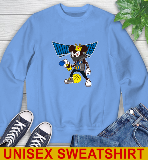 Dallas Mavericks NBA Basketball Mickey Peace Sign Sports Sweatshirt 11