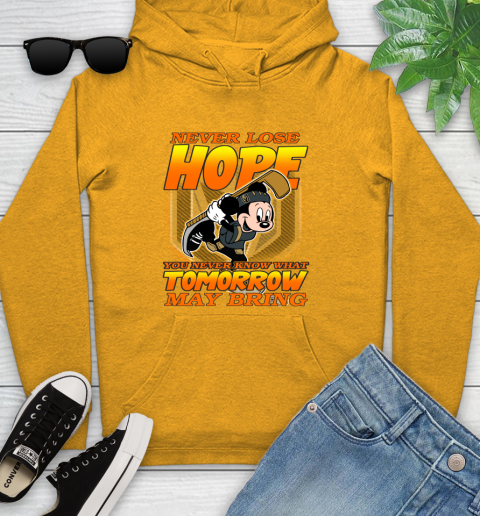 Vegas Golden Knights NHL Hockey ootball Mickey Disney Never Lose Hope Youth Hoodie 2