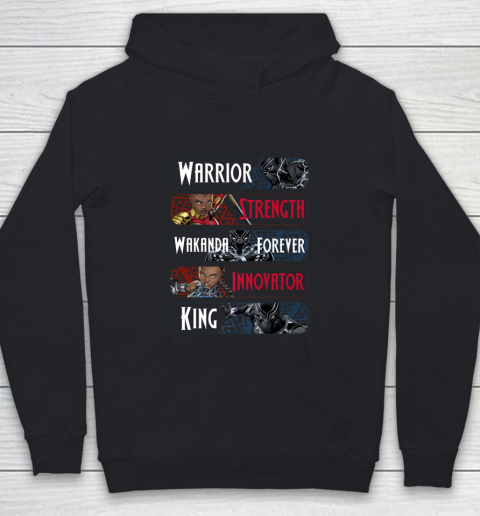 Marvel Wakanda Forever Inspirational Text Youth Hoodie