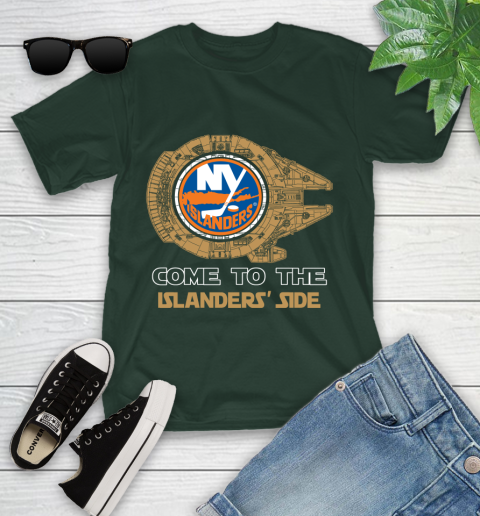 NHL Come To The New York Islanders Wars Hockey Sports Youth T-Shirt 5
