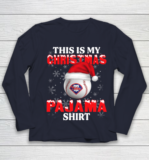 Philadelphia Phillies This Is My Christmas Pajama Shirt MLB Youth Long Sleeve 2