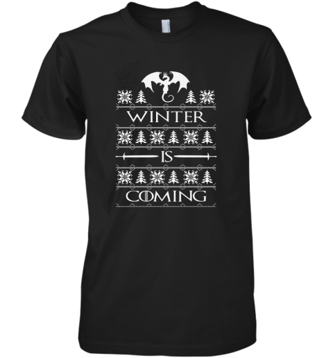 Winter Is Coming Got Adult Crewneck Premium Men's T-Shirt