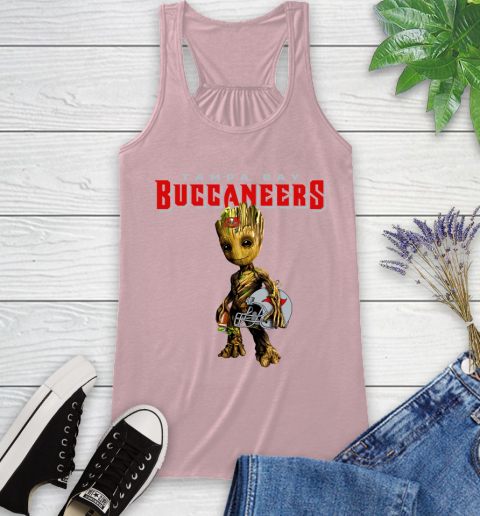 Tampa Bay Buccaneers NFL Football Groot Marvel Guardians Of The Galaxy Racerback Tank 11