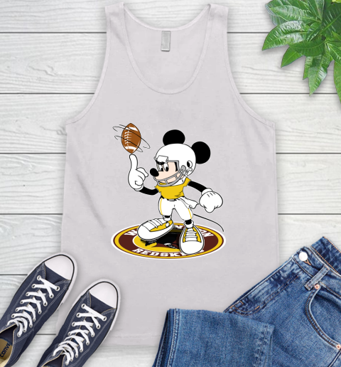 NFL Football Washington Redskins Cheerful Mickey Disney Shirt Tank Top 2