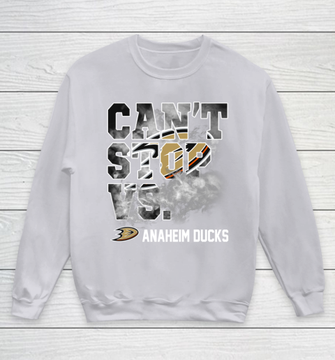 NHL Anaheim Ducks Hockey Can't Stop Vs Youth Sweatshirt 3