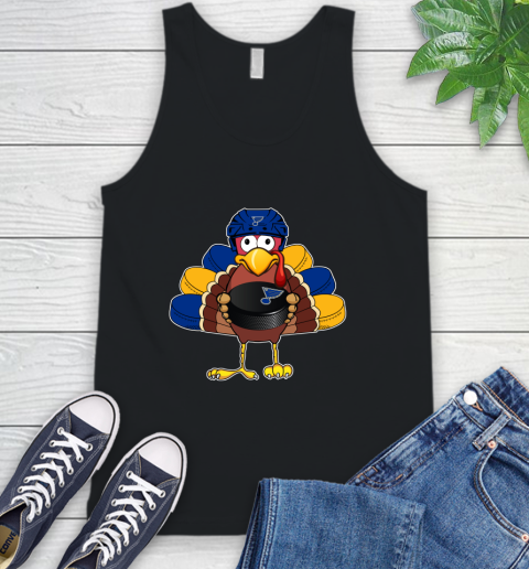 St.Louis Blues Turkey Thanksgiving Day Tank Top 2