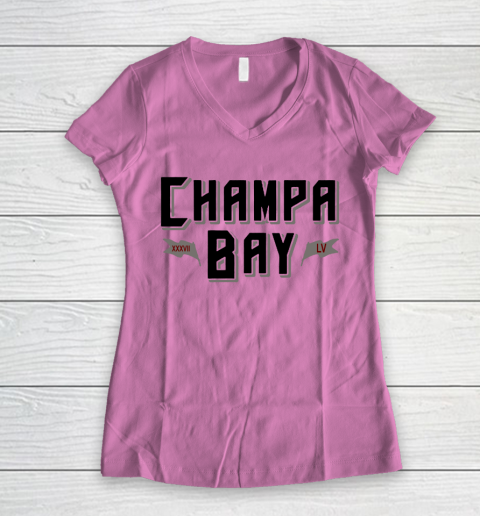 Champa Bay Tampa Bay Champions Super Bowl LV Women's V-Neck T-Shirt