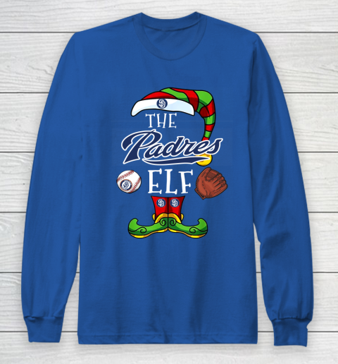 San Diego Padres Christmas ELF Funny MLB Long Sleeve T-Shirt 6