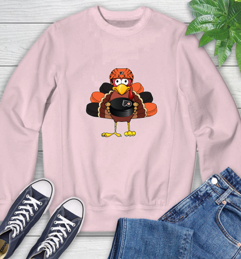 Philadelphia Flyers Turkey Thanksgiving Day Sweatshirt 9