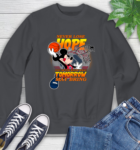 Washington Wizards NBA Basketball Mickey Disney Never Lose Hope Sweatshirt 6