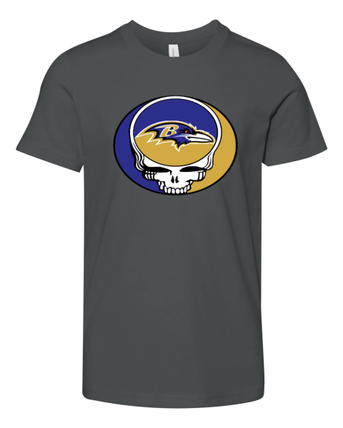 Baltimore Ravens x Grateful Dead Youth Unisex Jersey Tee