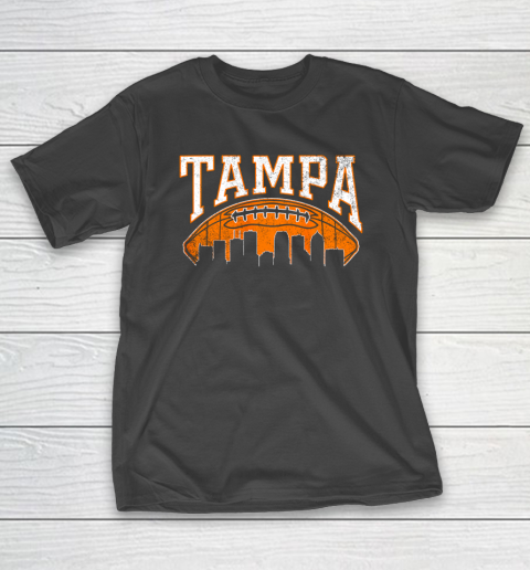Vintage Tampa Bay Football Skyline T-Shirt