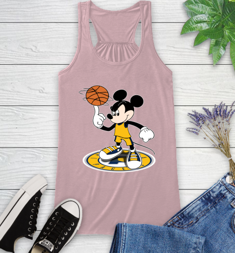 NBA Basketball Indiana Pacers Cheerful Mickey Disney Shirt Racerback Tank 10
