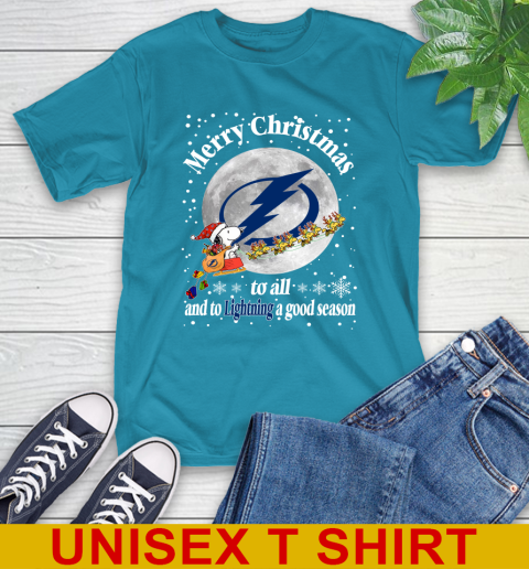 Tampa Bay Lightning Merry Christmas To All And To Lightning A Good Season NHL Hockey Sports T-Shirt 9