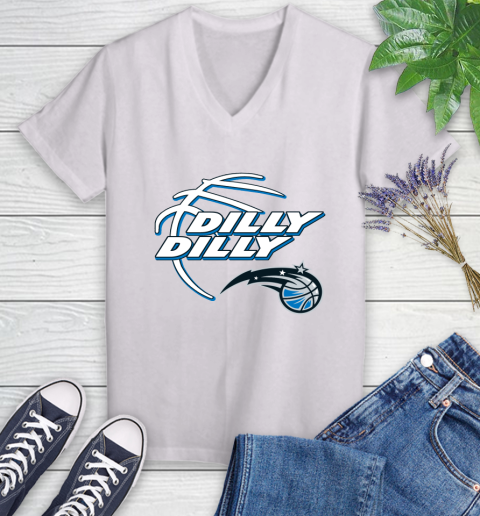 NBA Orlando Magic Dilly Dilly Basketball Sports Women's V-Neck T-Shirt