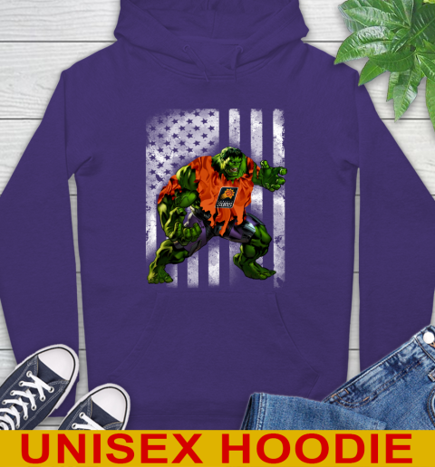 Phoenix Suns Hulk Marvel Avengers NBA Basketball American Flag Hoodie 5