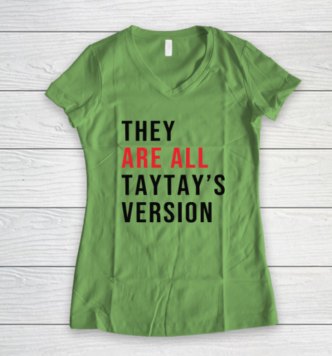 They Are All Taytay's Version Women's V-Neck T-Shirt 4