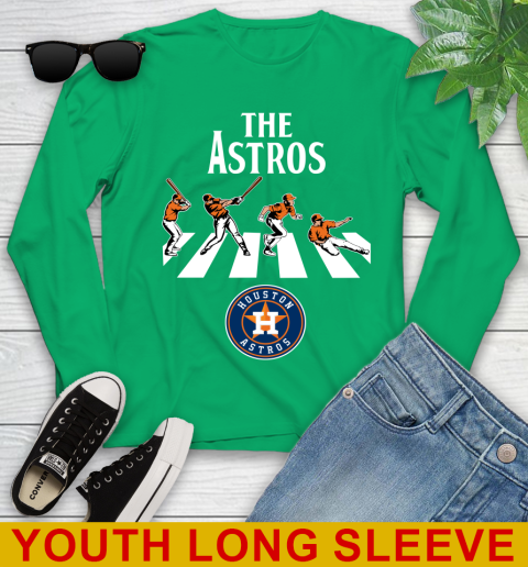 MLB Baseball Houston Astros The Beatles Rock Band Shirt Youth Long Sleeve 7
