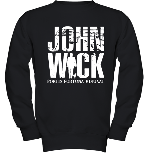 John Wick Fortis Fortuna Adiuvat Youth Sweatshirt