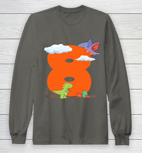 8th Birthday Gift Shirt Dinosaur 8 Year Old Tshirt For Boy 8th Birthday Gift Shirt Dinosaur 8 Year Old Tshirt For Boy