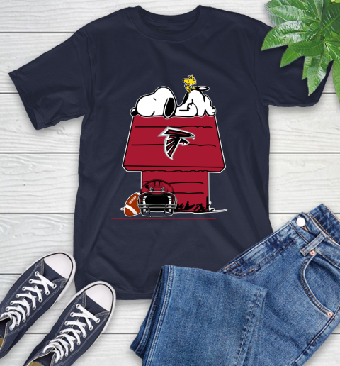 Atlanta Falcons NFL Football Snoopy Woodstock The Peanuts Movie T-Shirt 4