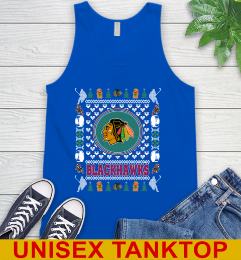 Chicago Blackhawks Merry Christmas NHL Hockey Loyal Fan Tank Top 4