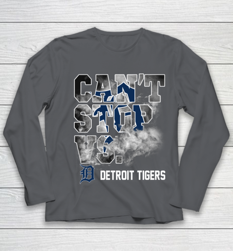 MLB Detroit Tigers Baseball Can't Stop Vs Detroit Tigers Youth Long Sleeve 6